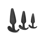 Prowler RED 3 Piece Anal Training Butt Plug Kit Black