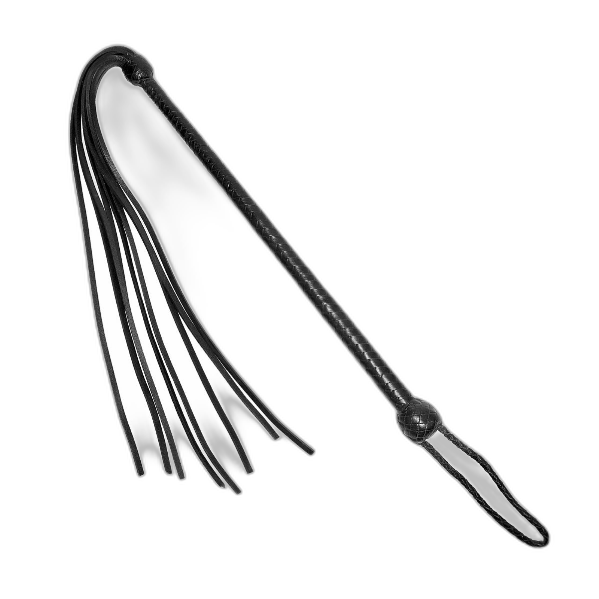 Prowler RED Long Handled Whip Black