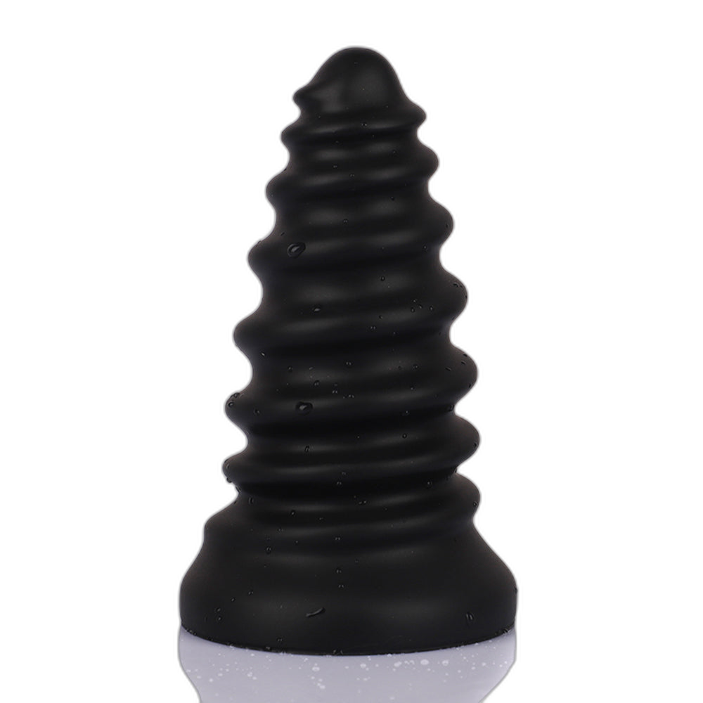 Milo - Ribbed Butt Plug - Soft Anal Dilator - Huge Anal Toy - Anal Sex Toy