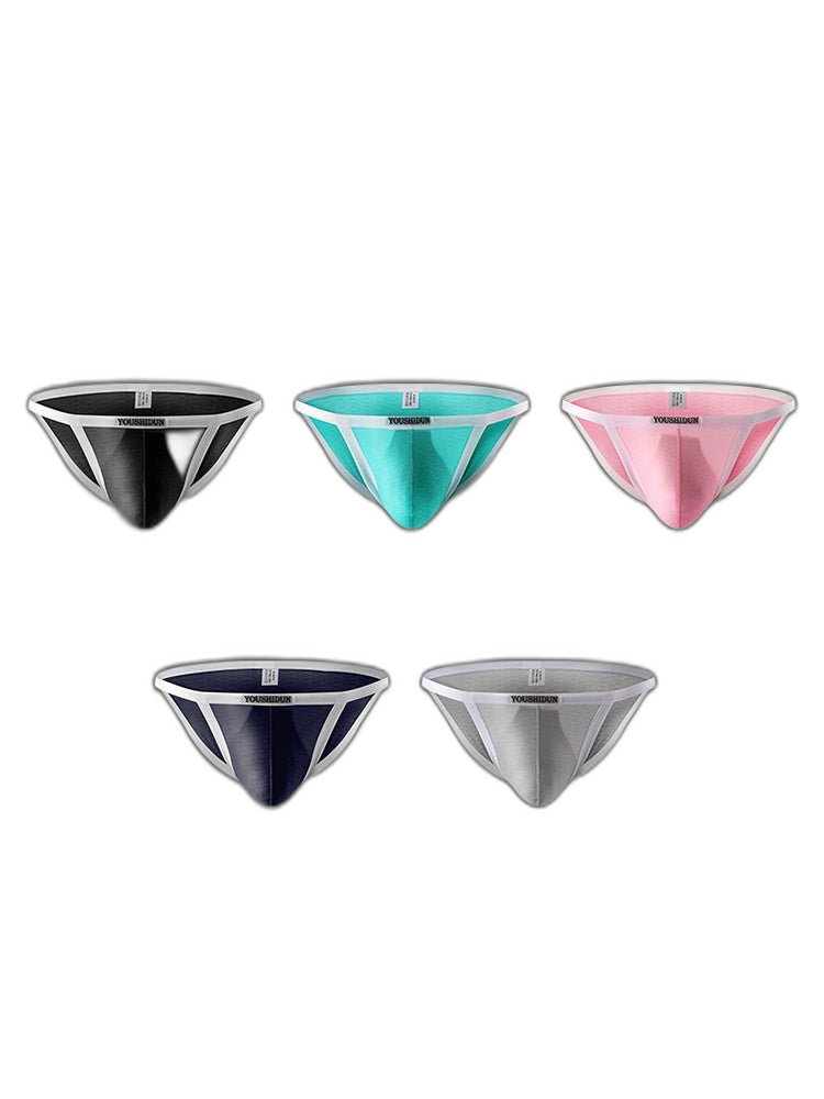 3-pack Men's Low Waist Sexy Narrow Hem Breathable Briefs