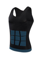 Mens Waist Body Shaper Vest T-Shirt Tank Tops
