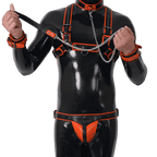 Furrjoi Harness, Cuff, Collar, Lead Underwear Bundle Orange