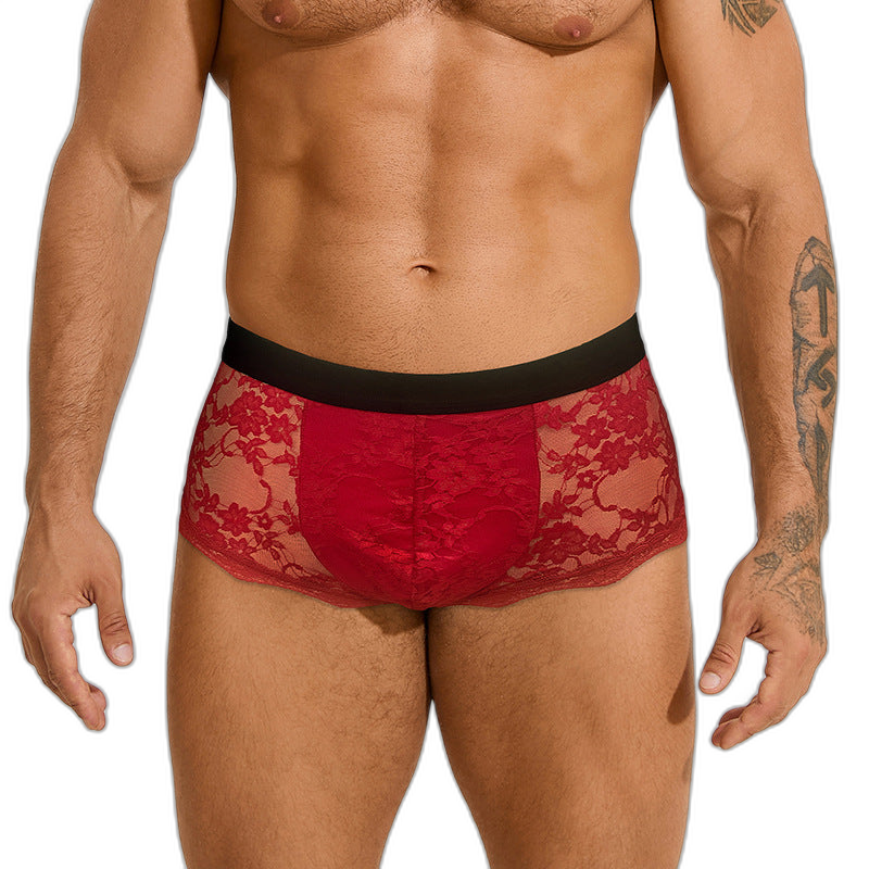 Lace Floral Boxer Briefs