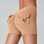Sports Fitness Workwear Pocket Training Peach Quick-dry Butt-lifting Yoga Pants