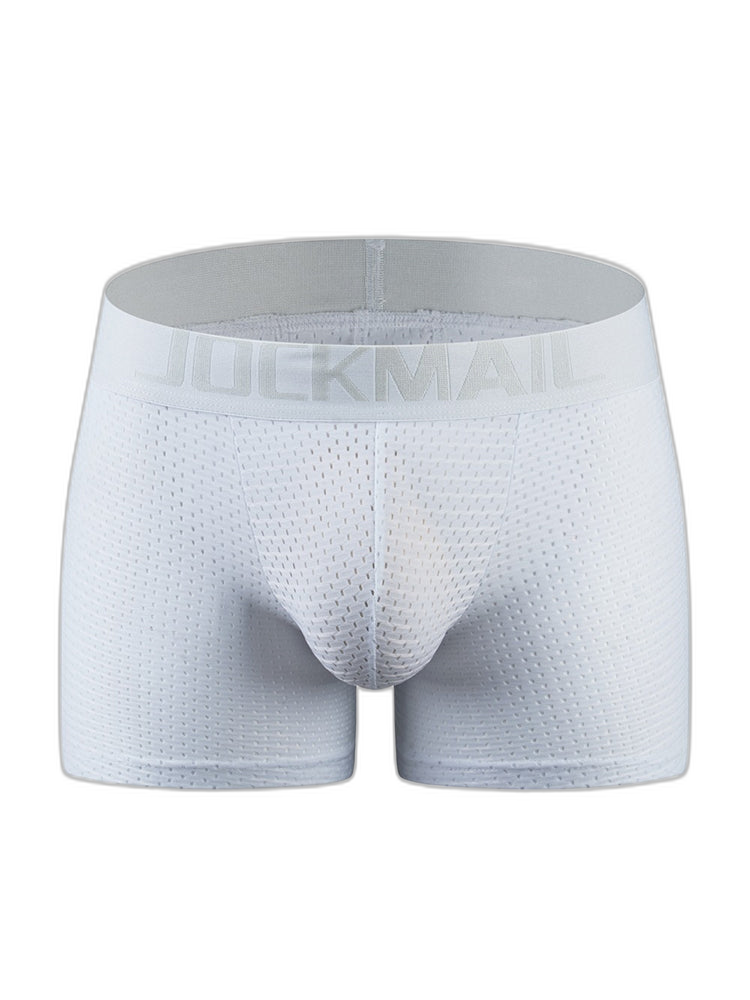 Sponge Cushion Mesh Buttock Boxer Briefs