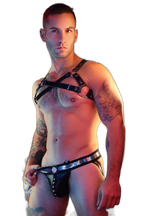 Breedwell Illuminator Bulldog Harness Black Holo