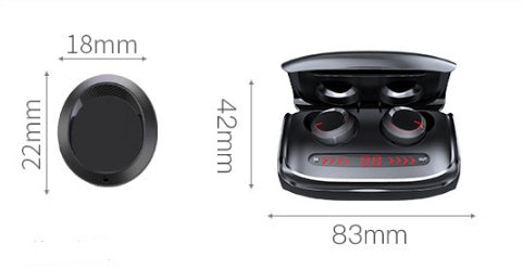 T11 Wireless Bluetooth 5.0 Earbuds - Premium True Wireless Headset with Charging Case