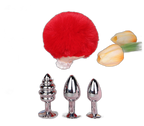 Lola - Bunny Tail Butt Plug - Metal Butt Plug - Anal Sex Toy