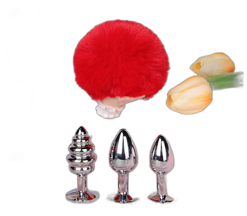 Lola - Bunny Tail Butt Plug - Metal Butt Plug - Anal Sex Toy