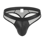 Rebel Mesh Leather Thong