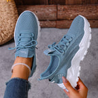Women's Lightweight Mesh Sneakers Breathable Slip-On Casual Walking Shoes