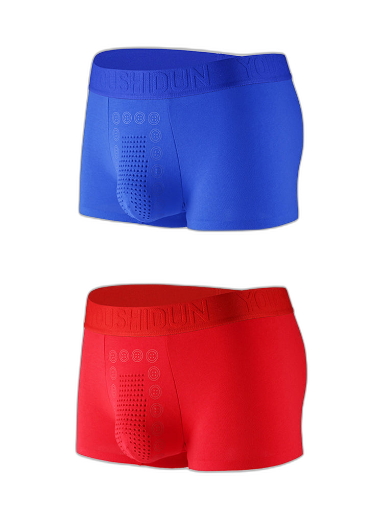 2-pack Men's Negative Ion Massage Boxer Briefs