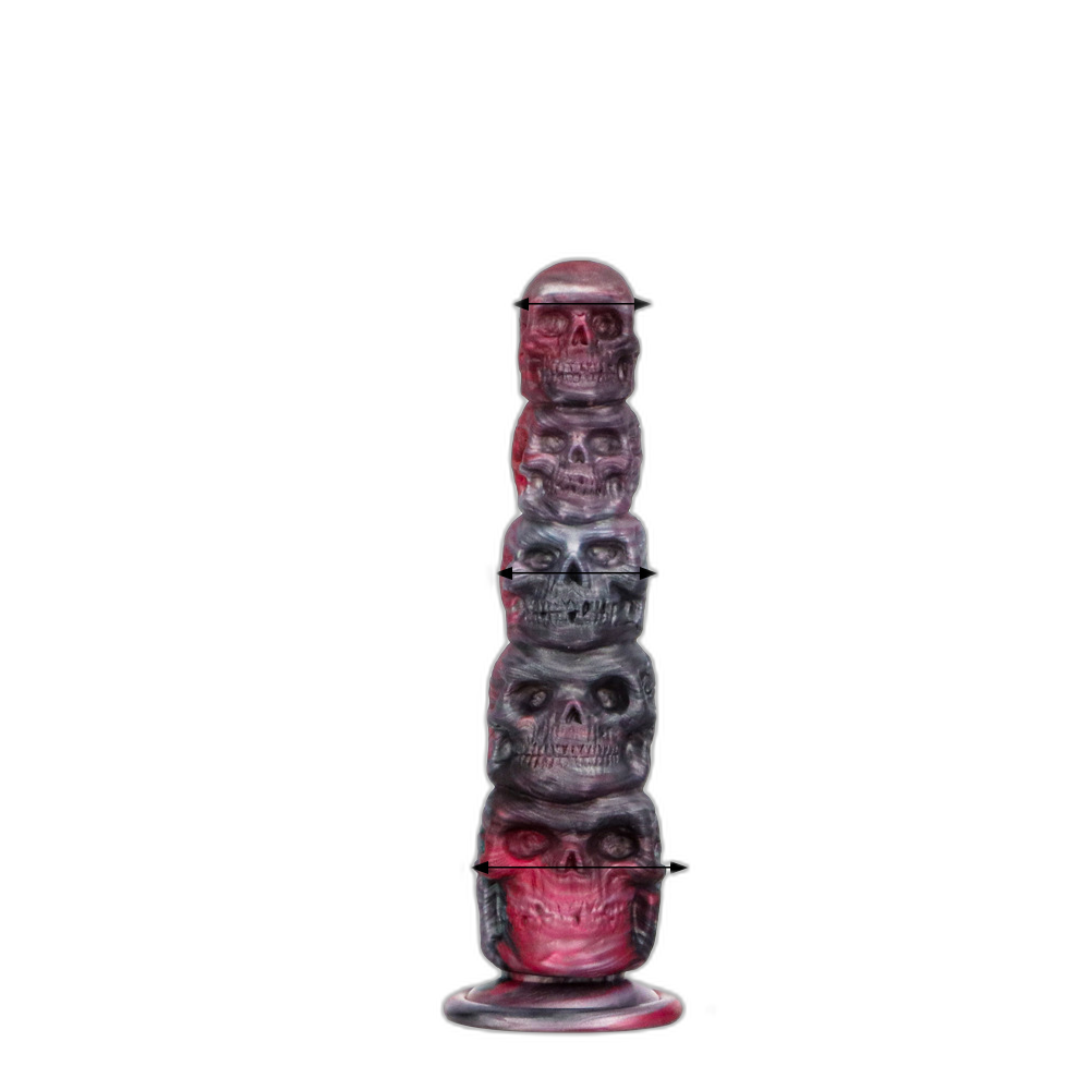 Skull - Silicone Anal Beads - Insertable Anal Plug - Anal Stimulation Sex Toy