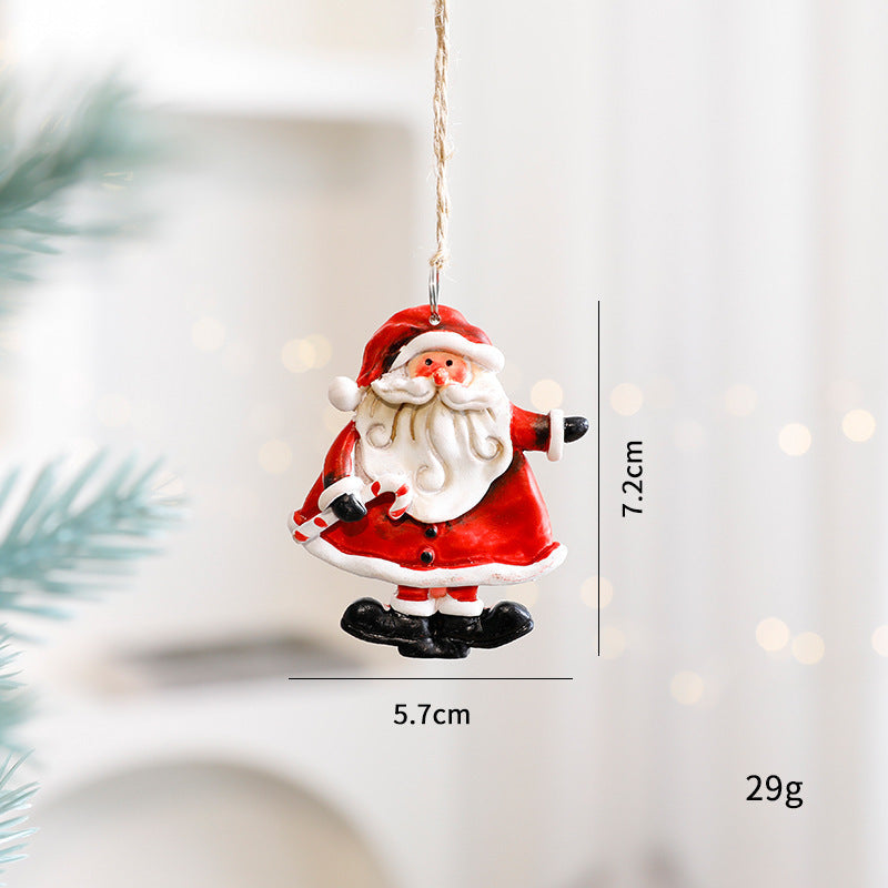 Festive Christmas Ornaments - Handcrafted Resin Gingerbread & Snowman Pendants