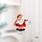 Festive Christmas Ornaments - Handcrafted Resin Gingerbread & Snowman Pendants