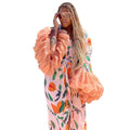 Holiday Sun Protection Shirt Beach Print Blouse Coat