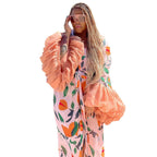 Holiday Sun Protection Shirt Beach Print Blouse Coat