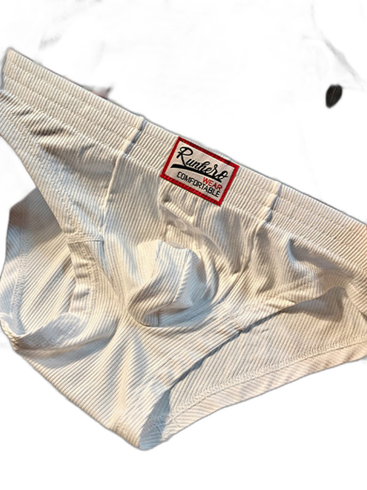 2 Pack Men's Premium Comfortable Fabric Low-Rise U-Shaped Button Fly Briefs