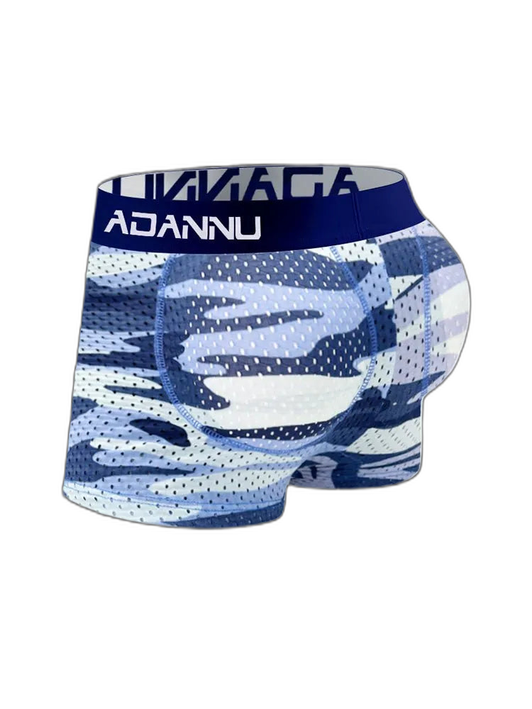 Camouflage Removable Hip Pad Boxer Briefs