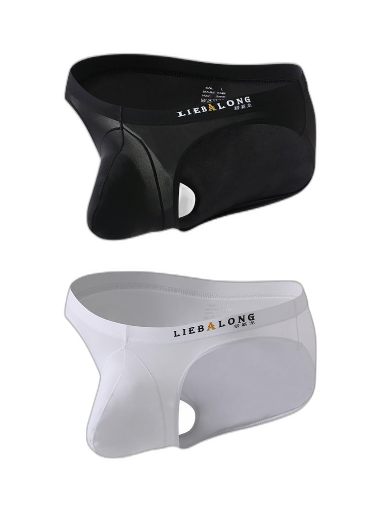 2 Pack Men's Contoured Pouch Lightweight Briefs