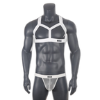 Chest Harness + Mesh Jockstrap Erotic Clubwear