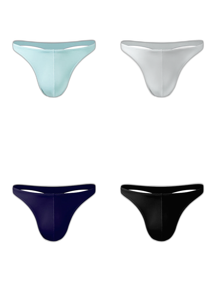 4 Pack Men's Sexy Pouch T-Back Thongs