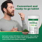 FEBICO Chlorella Tablets 500mg, 500ct – 83 Days, USDA Organic, Vegan, Non-GMO, Taiwan
