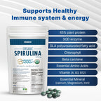 FEBICO Organic Spirulina Tablets 250g – 83 Days Supply | Vegan, Non-GMO, USDA, Naturland, Halal