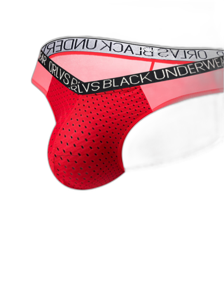 2-Pack Breathable Low Waist U-Convex Semi-Transparent Men's Briefs