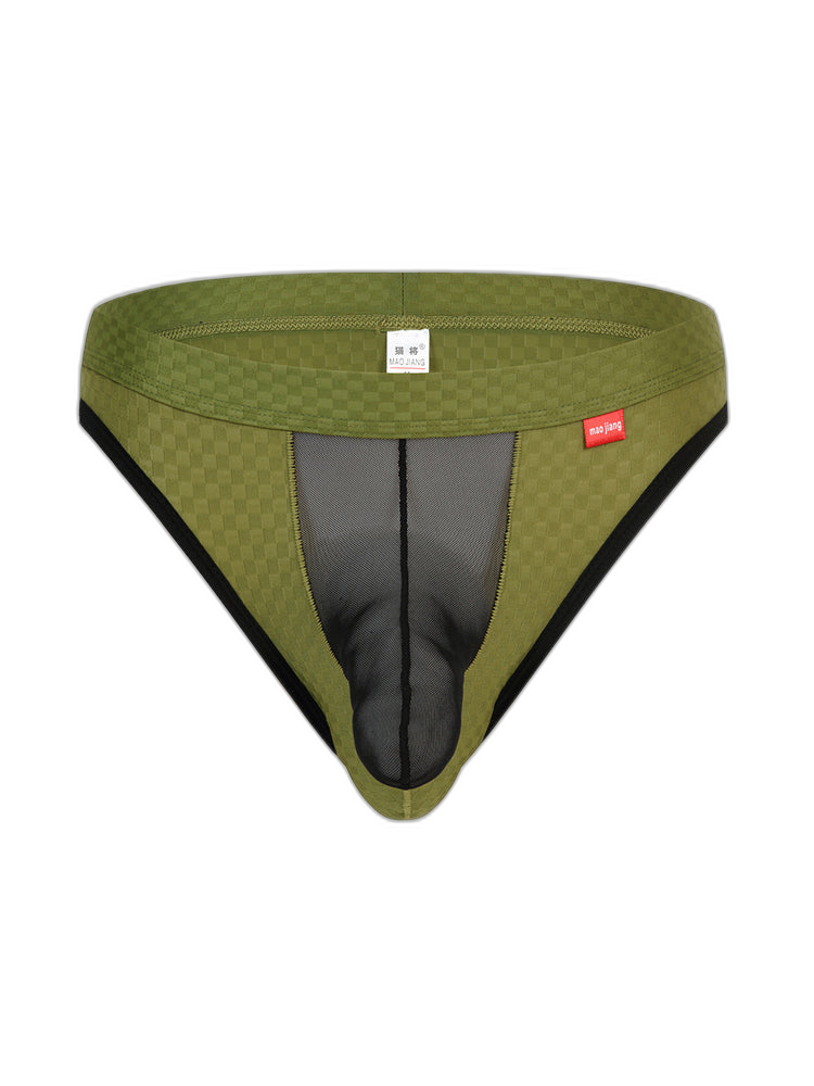 2 Pack Men's Sexy Thongs with Transparent Elephant Trunk