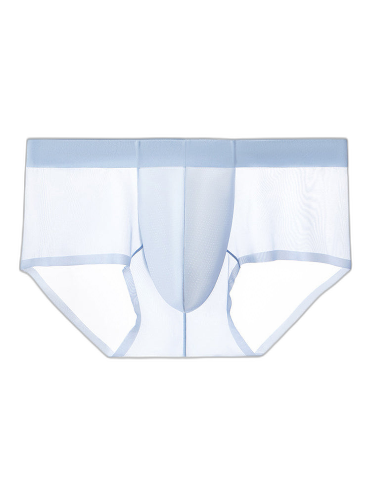 2 Pack Men's Ultra-Thin Breathable Antibacterial Crotch Briefs