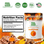 FEEL GOOD Superfoods Pure Curcumin Powder – Organic, Non-GMO, Vegan Turmeric Extract, 5 oz