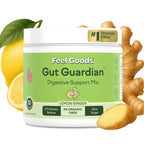 Feel Goods Gut Guardian: Organic Fiber, Probiotic & Prebiotic Powder – Lemon Ginger, Sugar Free, 30 Servings