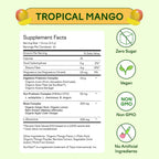 Feel Goods Gut Guardian – Organic Fiber, Probiotic & Prebiotic Powder (Sugar Free, Vegan) Tropical Mango 30 Count