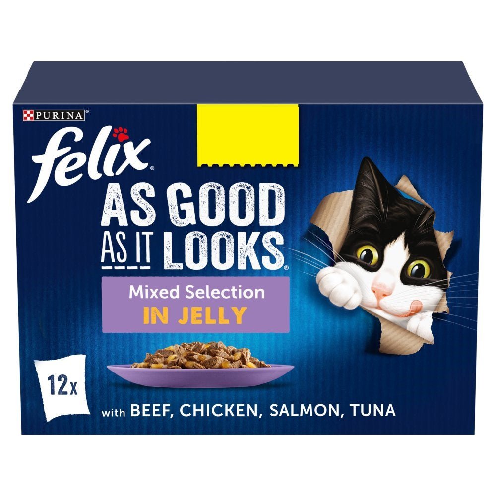 FELIX AS GOOD AS IT LOOKS Mixed Selection in Jelly PMP 12x85g (Case of 4)