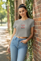 MEHZO LOVE IS LOVE Women’s Crop Tee | Bella+Canvas 8882