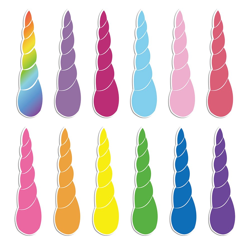FEPITO Pin the Horn on Unicorn – Kids Party Game with 24 Horn Stickers & 28x21 Poster