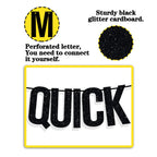 Ferburitar 0 To 30 Real Quick Banner – 30th Birthday Decorations, Black Glitter