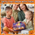 FEREDO KIDS Halloween Rainbow Scratch Art Notebooks – 24 Pack Bulk Party Favors