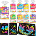 FEREDO KIDS 48-Pack Rainbow Scratch Art Notebooks – Mess-Free Party Favors & Classroom Rewards