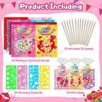 FEREDO KIDS Scratch Art Notebooks – 24-Pack Rainbow Party Favors
