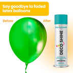 DECOCHAMP Balloon Shine Spray 20.28 oz – High-Gloss, No-Wipe Finish for Latex Balloons | FESTI