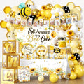 Fexivo 272-Piece First Bee Day Decorations for Girls – All-In-One 1st Birthday Kit