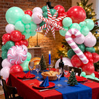 FEYG Christmas Balloon Arch Kit – 120pc Pastel Pink & Green Balloons