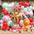 FEYG Christmas Balloon Arch Kit – 120pc Pastel Pink & Green Balloons
