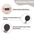 FEYG Black and Silver Balloons 12 Inch – 30pcs Metallic Confetti for Graduation and Birthday Parties