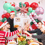 FEYG Christmas Balloon Arch Kit – 120pc Pastel Pink & Green Balloons