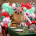 FEYG Christmas Balloon Arch Kit – 120pc Pastel Pink & Green Balloons