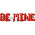 Fezava 2-Set Red BE MINE 16in Foil Letter Balloons – Party Decor