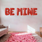 Fezava 2-Set Red BE MINE 16in Foil Letter Balloons – Party Decor